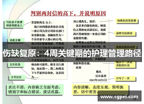 伤缺复原：4周关键期的护理管理路径